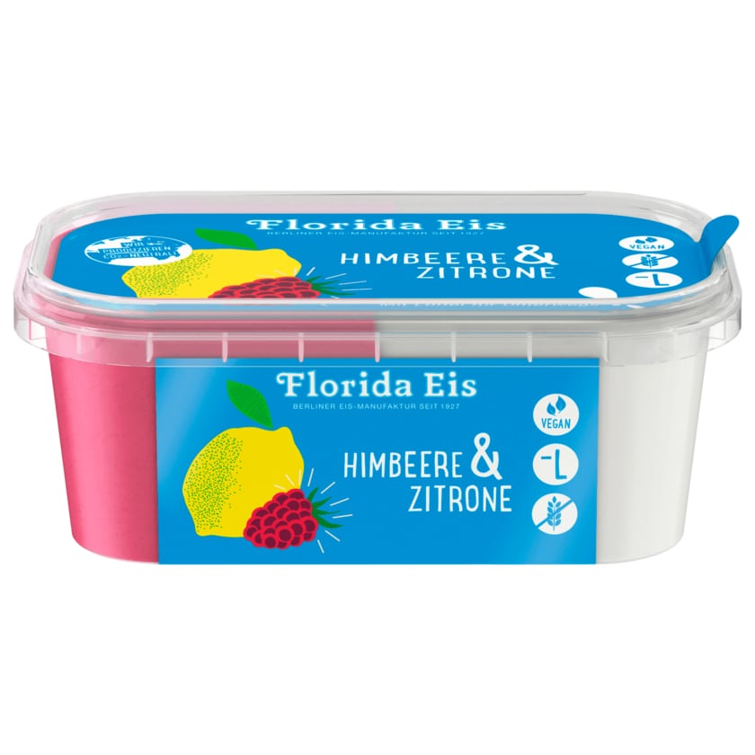 Florida Eis Himbeere & Zitrone laktosefrei glutenfrei vegan 150ml